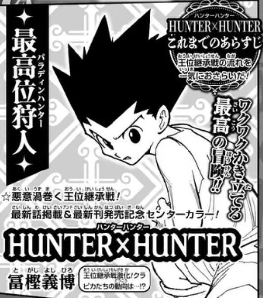 HUNTER x HUNTER chapter 411 - Yoshihiro Togashi